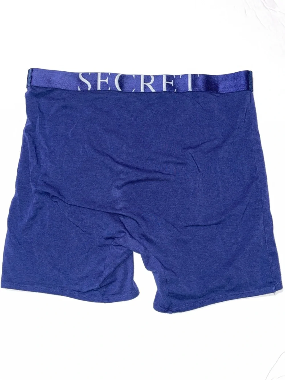 Victoria's Secret Women's Boxer Briefs - Navy Blue with Branded Waistband - Picture 3 of 4